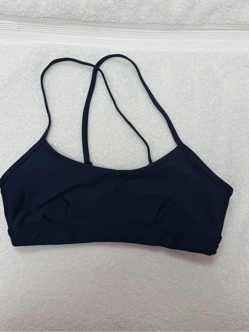 Alo Yoga Women's Strappy Sports Bra Navy
